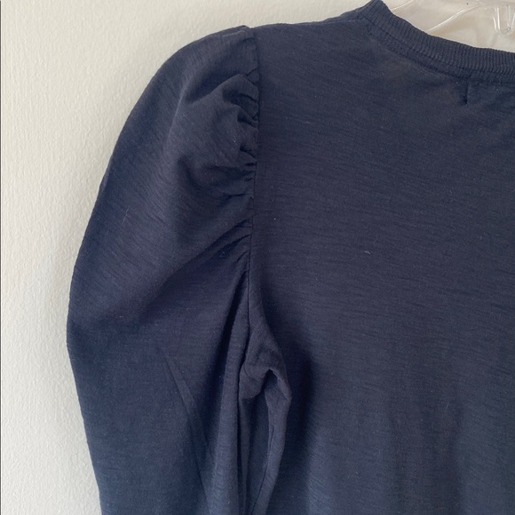 Nation LTD black Long Sleeve Top with snap front closure size xs - Picture 4 of 6